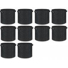 7 Gallon heavy duty Aeration Fabric Pots with Handles. Non – Woven Grow bags, 10 PACK